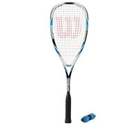 CX Pro Sport Hyper Hammer 120 Squash Set - Includes 1 Wilson Hyper Hammer 120 Racket Black Blue White & 1 CX Pro Sport Blue Grip - Exclusive Bundle