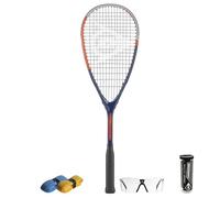 CX Pro Sport Tristorm Pro Squash Set - Includes 1 Dunlop Tristorm Pro Racket, 3 Competition Balls, 1 Dunlop Protective Eyewear Club & 2 CX Pro Sport Grips - Exclusive Bundle