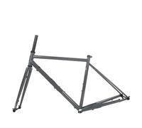 CX03 Road Bike Frame Set Thru Axle Gravel Framework Chromolybdenum Steel Off-road 142mm Flat Disc Brake 700Cx42C(A,47cm(160-170))