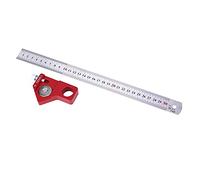 CX300 1 Woodworking Square Ruler Scriber Hardware Measuring Tool for Height Angle Precision Aluminum Alloy 300mm 11.8in Woodworking Locator
