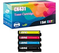 CX431 Toner Cartridge Compatible with Lexmark CS431 CX431 Printer, High-Yield Ideal for High-Volume Printing (Multicolor)