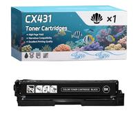 CX431 Toner Cartridges Compatible for Lexmark CS431 CX431 Printers, High-Definition Printing Effect with Chip, 5500 Pages (1 Pack Black)