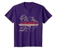 CX500 Engine Distressed Retro Design T-Shirt, Youth, Purple, 4T