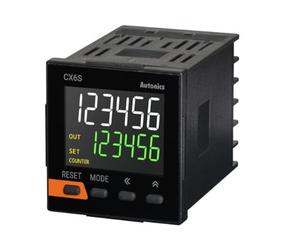 CX6S-1P2 Counter/Timer, W48xH48mm, 6-Digit, 1 Preset, PNP or NPN Input, Prescale Value Setting, Relay SPDT(1c) 250VAC 3A, 2 Controls Relays