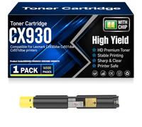 CX930 Black Cyan Yellow Magenta Toner Cartridges Compatible 85D0HK0 85D0HCO 85D0HMO 85D0HY0 Toner for Lexmark Cx930dse Cx931dse Cx931dtse Printers with chip