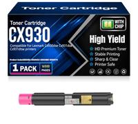 CX930 Black Cyan Yellow Magenta Toner Cartridges Compatible 85D0HK0 85D0HCO 85D0HMO 85D0HY0 Toner for Lexmark Cx930dse Cx931dse Cx931dtse Printers with chip