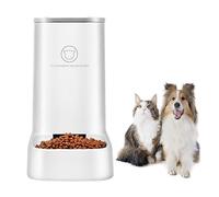 CXAFQ Automatic Cat Feeder, 3.8L Cat Feeder Pet Food Dispenser for pets , with Clog-Free Design, Occupies an area of 0.045 square meters，smaller than A4 paper, Removable design, easy to clean, White