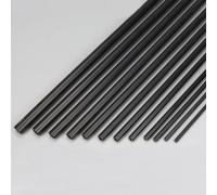 CXAPRDSH 2Pcs Black PVC Plastic Pipe Tube, Length 500mm ID 2mm×OD 5mm Fish Tank Aquarium Tubes Garden Irrigation Watering Fittings