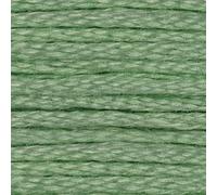 CXC Amo 1-35 Cross Stitch Embroidery Thread Skein Mouline, Colourfast Cotton Floss, Color Matches DMC (13 - Medium Light Nile Green)