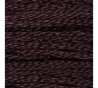 CXC Amo 1-35 Cross Stitch Thread, Colourfast Cotton Floss, Colour Matches DMC (09 - Very Dark Cocoa)