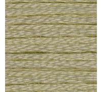 CXC Amo 1-35 Cross Stitch Thread, Colourfast Cotton Floss, Colour Matches DMC (10 - Very Light Tender Green)