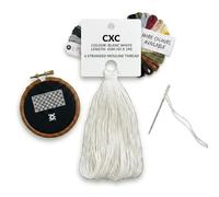 CXC Blanc White Cross Stitch Embroidery 6-Strand Mouline Thread, Colour Matches DMC (Blanc White, 40 metres)