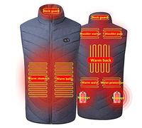 Cxcdxd Electric Heated Vest for Men USB Charging Heating Jacket Clothes, Waist with massage function (Batteries not included)