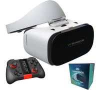 CXCZFG VR Headset For Phone With Controller, Virtual Reality Glasses Stereo Headphones 3D Glasses, VR Glasses For TV, Movies, Video Games(050)