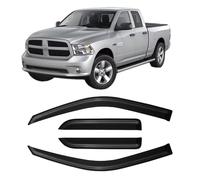 Cxdar Rain Guards for 2009-2018 Dodge Ram 1500, Window Vent Visors Shades Wind Deflectors for 09-18 Ram 1500 Quad Cab