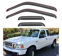 Cxdar Window Rain Guards for 1999-2011 Ford Ranger SuperCab, in-Channel Vent Visors Shades Wind Deflectors for 99-08 Mazda B3000, 99-10 Mazda B4000 Extended Cab