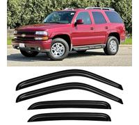 Cxdar Window Rain Guards for 2000-2006 Chevy Tahoe/GMC Yukon, 02-06 Cadillac Escalade Window Vent Visors Shade Wind Deflector