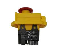 CXDFRSER DZ-6 5Pins Push Button Switch with Emergency Stop Cover ON-OFF Electromagnetic Switches AC 250V 15A