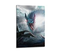 CXEEUDFFN Cool Dragon Art Poster Poster Decorative Painting Canvas Wall Posters And Art Picture Print Modern Family Bedroom Decor Posters 16x24inch(40x60cm)