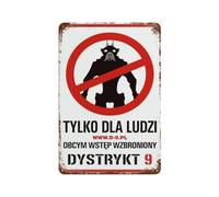 CXEEUDFFN District 9 Movie PosterWall Decor Art Metal Tin Poster Modern Bar Decorations30x20cm