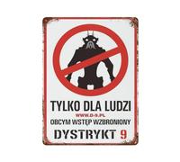 CXEEUDFFN District 9 Movie PosterWall Decor Art Metal Tin Poster Modern Bar Decorations40x30cm