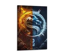 CXEEUDFFN Mortal Kombat Ice And Fire Game Poster Poster Decorative Painting Canvas Wall Posters And Art Picture Print Modern Family Bedroom Decor Posters 08x12inch(20x30cm)