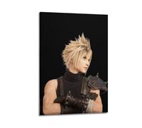 CXEEUDFFN Video Game Final Fantasy Poster Cloud Strife - Final Fantasy VII Poster Decorative Painting Canvas Wall Posters And Art Picture Print Modern Family Bedroom Decor Posters 08x12inch(20x30cm)