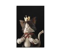 CXEEUDFFN Video Game Final Fantasy Poster King Moogle Plush Poster Decorative Painting Canvas Wall Posters And Art Picture Print Modern Family Bedroom Decor Posters 08x12inch(20x30cm)