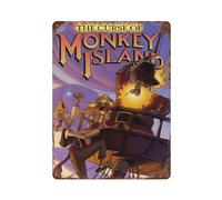 CXEEUDFFN Video Game The Curse of Monkey Island PosterWall Decor Art Metal Tin Poster Modern Bar Decorations40x30cm