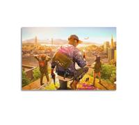 CXEEUDFFN Watch Dogs 2 Game Poster Poster Decorative Painting Canvas Wall Posters And Art Picture Print Modern Family Bedroom Decor Posters 12x18inch(30x45cm)