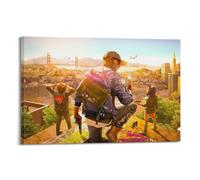 CXEEUDFFN Watch Dogs 2 Game Poster Poster Decorative Painting Canvas Wall Posters And Art Picture Print Modern Family Bedroom Decor Posters 12x18inch(30x45cm)