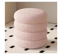 CXEGCCUF Office Chair Desk Chair Sherpa Stool, Vanity Stool Seat, Decorative Floor Chair for Makeup Room, Bedroom (Grey Wolf One Size)