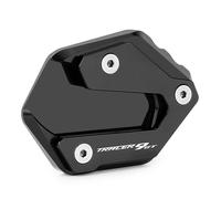 CXEPI Motorcycle Side Stand Enlarge Foot Widening Stand Plate Pad for TRACER 9 GT TRACER 9GT 2021 2022 2023 2024, Black
