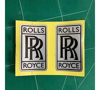 CXFFB 2Pcs Car Sticker Emblem for Rolls-Royce Metal Badge Front Bonnet Sticker Auto External Decoration Accessories