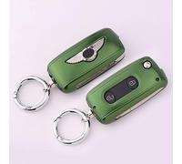 CXFFB Car Key Shell for Bentley Continental GT Flying Spur Bentayga Mulsanne Aluminum Alloy Car Key Chain Holder Cover Emblem Decorative Accessories,Green