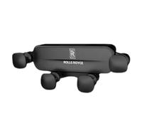 CXFFB Car Mobile Phone Holder for Rolls-Royce Black Badge SUV Air Vent Gravity Navigation Holder Car Emblem Accessories,Black