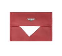 CXFFB Car Tissue Box Organizer for Bentley Continental Flying Spur Bentayga Arnage Mulsanne Storage Bag Car Seat Tissue Holder Interior Accessories,Red