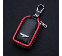 CXFFB Leather Car Key Case for Bentley Continental GT Flying Spur Bentayga Mulsanne Arnage Car Key Cover Car Key Bag Badge Decorative Accessories,D