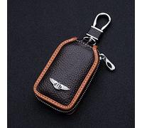 CXFFB Leather Car Key Case for Bentley Continental GT Flying Spur Bentayga Mulsanne Arnage Car Key Cover Car Key Bag Badge Decorative Accessories,B