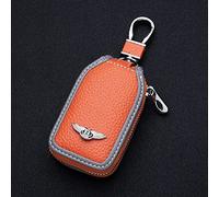 CXFFB Leather Car Key Case for Bentley Continental GT Flying Spur Bentayga Mulsanne Arnage Car Key Cover Car Key Bag Badge Decorative Accessories,A