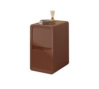 CXFSCD Small Bedside Table, Solid Wood Frame, Large-capacity Storage Design, Silent Casters, Aesthetic and Practical for Bedroom Living Room(Size:20 * 40 * 50CM,Color:7)
