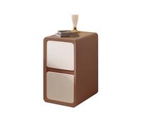 CXFSCD Small Bedside Table, Solid Wood Frame, Large-capacity Storage Design, Silent Casters, Aesthetic and Practical for Bedroom Living Room(Size:20 * 40 * 50CM,Color:9)