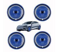 CXGBQSJ 16 Inch Hubcap Universal Wheel Covers 4PCS Replacement Hub Caps Exterior Accessories Protection for Stylish Car Decor,Blue