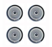 CXGBQSJ 16 Inch Hubcap Wheel Cover Replacement Universal 4PCS Replacement Hub Caps Exterior Accessories Protection for Stylish Car Decor,Black