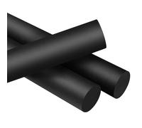 CXGBQSJ 2Pcs Nylon Rod Solid Round Bar Machinable Plastic for Parts CNC Turning Milling DIY Engineering Projects Low Friction Durable Industrial,200mm