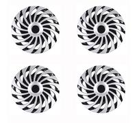 CXGBQSJ 4PCS Universal Hubcap Wheel Cover 15 Inch Universal Replacement Hub Caps Exterior Accessories Protection for Stylish Car Decor,A