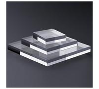CXGBQSJ Acrylic Display Block 200x200mm High Clarity Premium Transparent Stand for Store Counters, Model, Photography, Showcase Decor,200x200x10mm