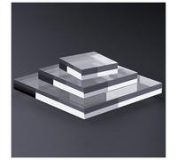 CXGBQSJ Acrylic Display Block Thickness 30mm Square Clear Solid Acrylic Display Blocks for Photography Souvenirs Trophies Crafts Closet Show,100x100x30mm