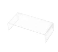 CXGBQSJ Clear Acrylic Desk Display Stand Counter Display Riser for Figures Cosmetics Storage and Shop Showcase Presentation Thickness 4mm,24*8*10cm