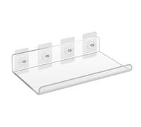 CXGBQSJ Clear Acrylic Display Shelves Floating Wall Mounted No Drill With Hardware Space Saving Storage Organizer for Bedroom Office Living Room,A,15x40cm